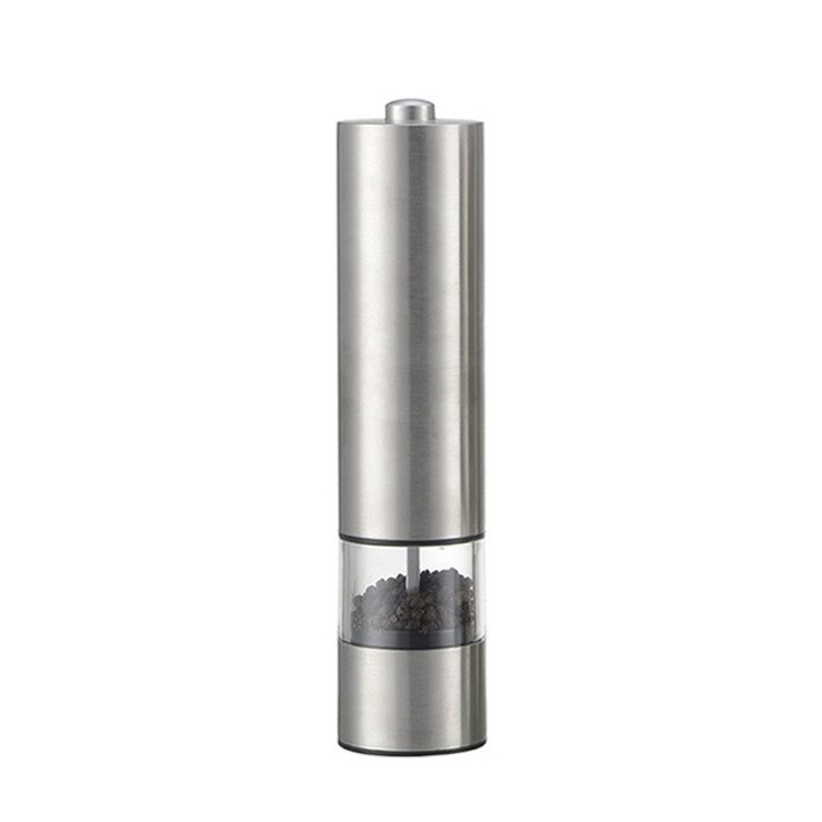 Gravity Electric Pepper Grinder Salt Pepper Mill Adjustable One Hand Automatic Operation Stainless Steel Grinder