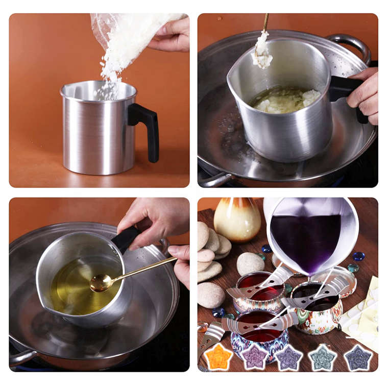 Candle Making Pouring Pots 1.2/1.8/3L Large Wax Melting Cup Scented Candle Pouring Pitcher