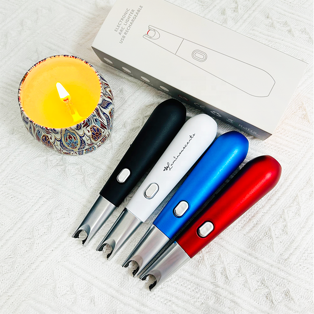 Mini cute electric Arc Lighter Windproof USB rechargeable Candle Barbecue kitchen lighter