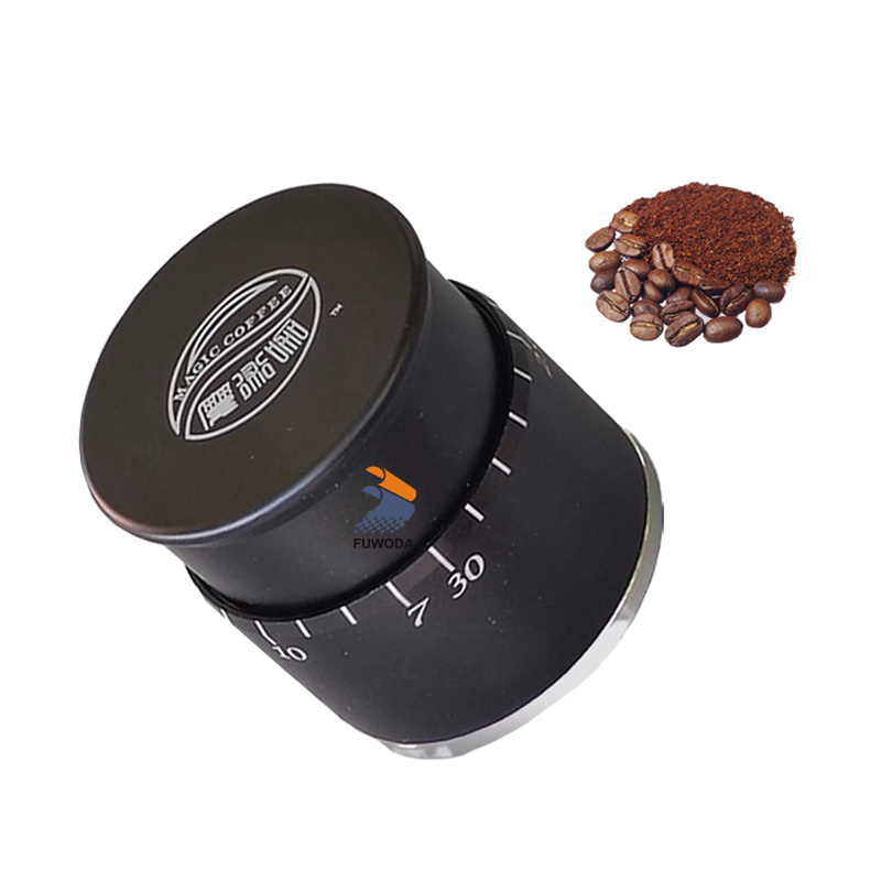 58mm Coffee Tamper Stainless steel Mini Espresso Coffee Powder Hammer Distributor Pneumatic Adjustable Coffee Pressing Machine