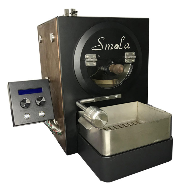 Mini sample coffee roaster 600g professional Infrared coffee roaster for sale coffee baking machine direct fire heating