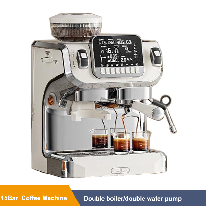 Super Automatic Portable Commercial Italian Espresso Coffee Machine With Grinder/espresso Machine With Milk Frother Coffee Maker