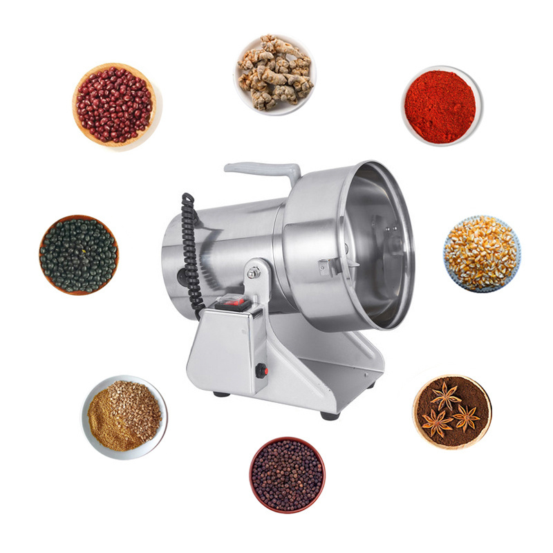 Stainless Steel 1000g 2000g Dry Food Grinder Grain Crusher Chinese Herb Grinder Spice Miller Flour Rice Powder Making Machine