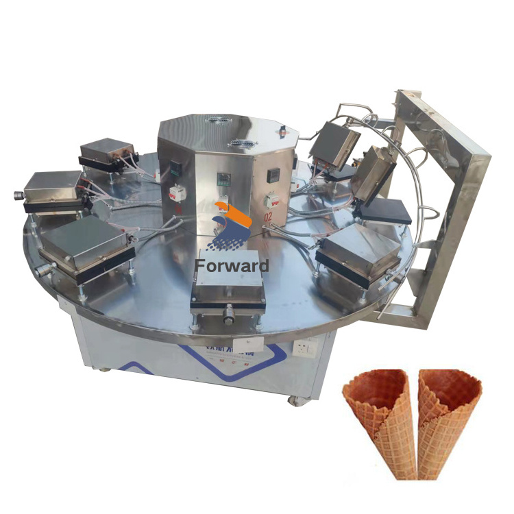 Commercial Crispy Egg Roll Icecream Cone Maker Small Stroopwafel Production Line Waffle Cone Making Machine