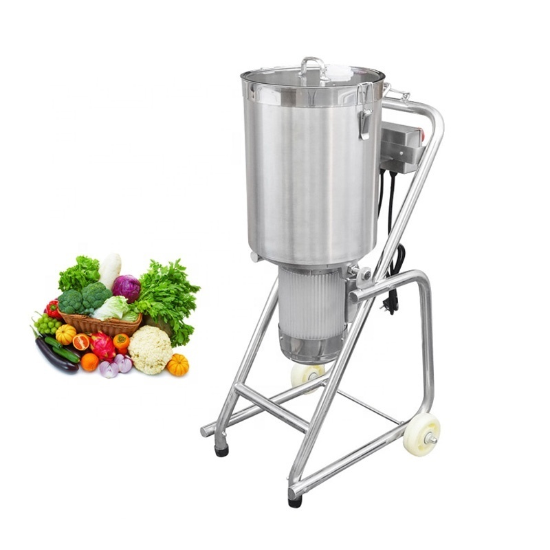 Professional Electric 32L Large Food Chopper Cutting Machine Stainless Steel Meat Mincer Grinder Vegetable Chopper Commercial