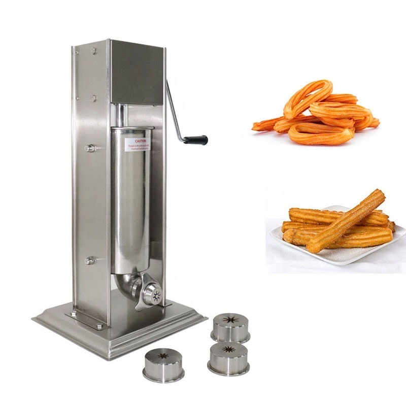 Manual/Electric 10L Churros Machine Spain Donut Maker Churros Waffle Filling Machine Commercial Use