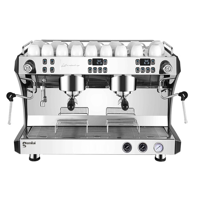 Professional China Automatic Commercial Coffee Maker 2 Group Commercial Italian Espresso Coffee Machine