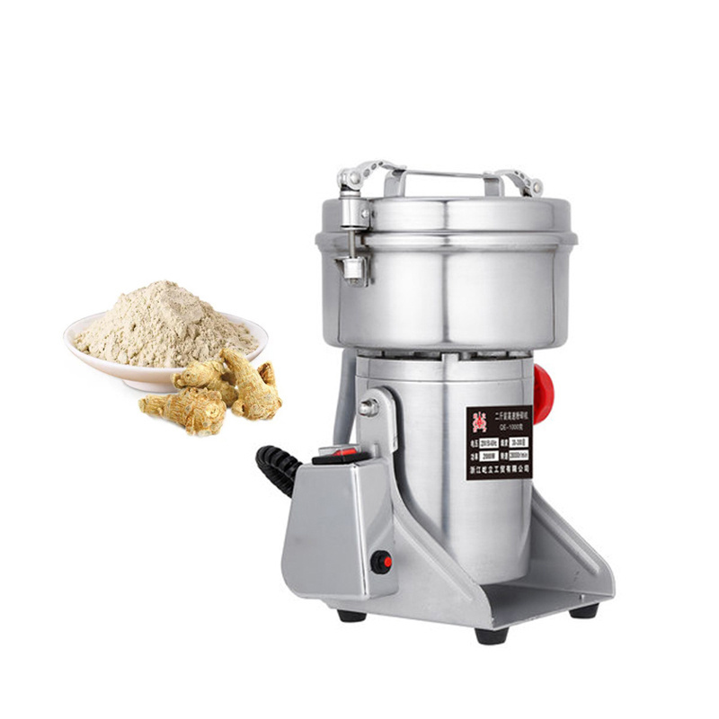 Stainless Steel 1000g 2000g Dry Food Grinder Grain Crusher Chinese Herb Grinder Spice Miller Flour Rice Powder Making Machine