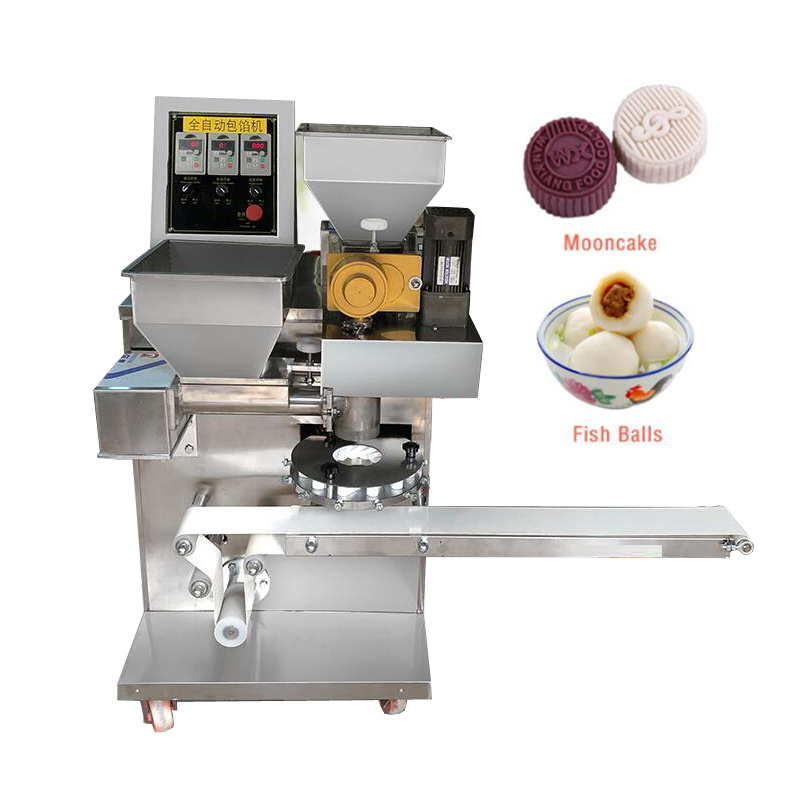 Factory sale encrusting machine automatic  ice cream mochi making machine  encrusted mooncake pressing machine