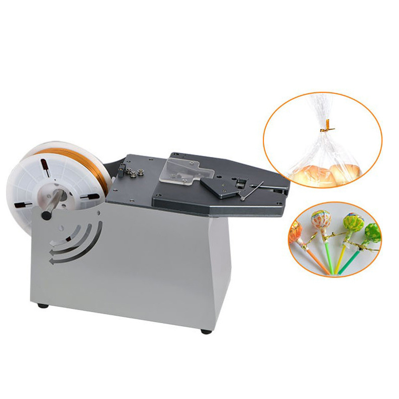 Golden wire tying machine Plastic bag Food bag twist tie machine Bread Biscuit Toast Bag Twisting Tie Machine