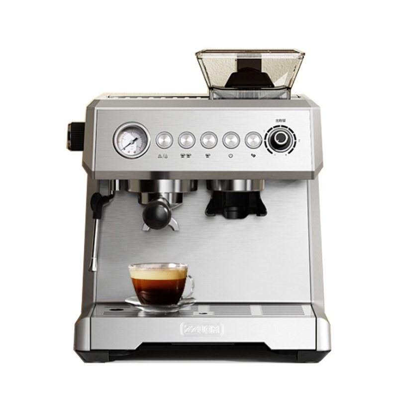 20 Bar Italian Type 10-15 People Espresso Coffee Maker Machine with Milk Frother Wand for Espresso Cappuccino Latte and Mocha