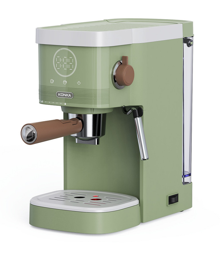 Retro Pretty Look  Coffee Machine Small Coffee Maker Semi-Automatic Milk Foam Coffee Machine for Household Machine