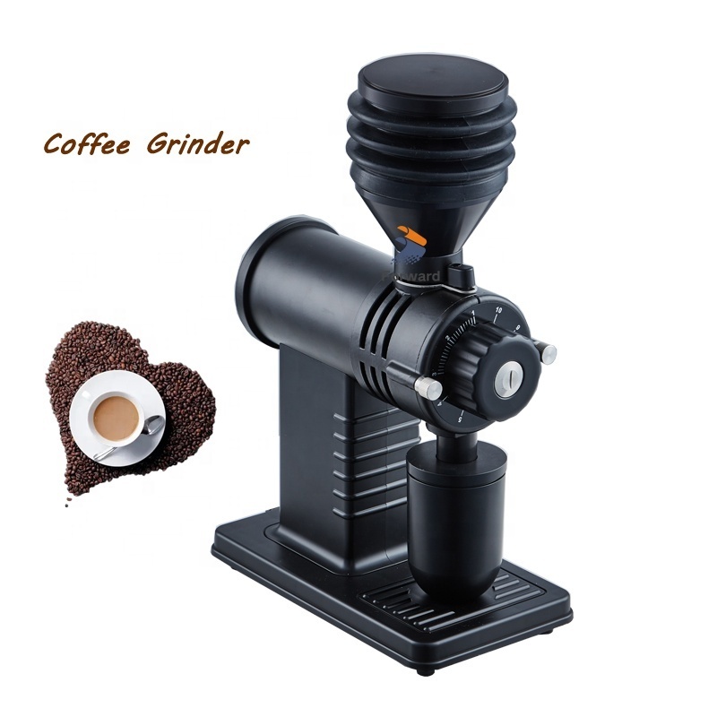 Titanium Alloy Flat Burr 60mm 110/220V Italy Espresso Coffee Grinding Machine 150G Hopper Coffee Grinder