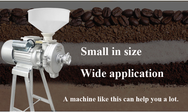 Professional Electric Grain Mill Commercial Small Wheat Rice Grain Corn Mill Grinder Milling Machine For Sale