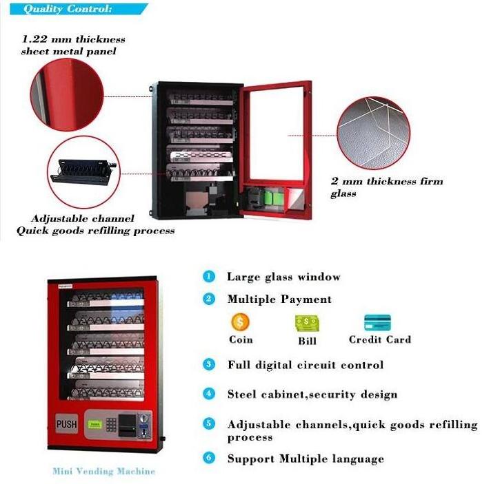 Hot sale Eyelash Vending Machine/Lash Vending Machine/Mini Vending Machine For Face Masks