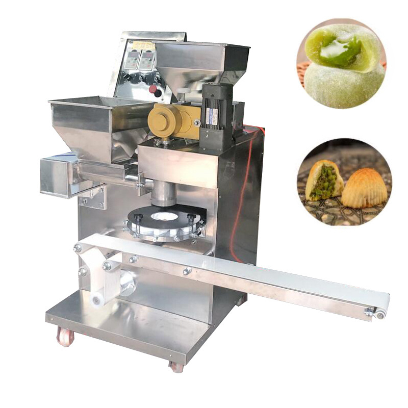 Factory sale encrusting machine automatic  ice cream mochi making machine  encrusted mooncake pressing machine