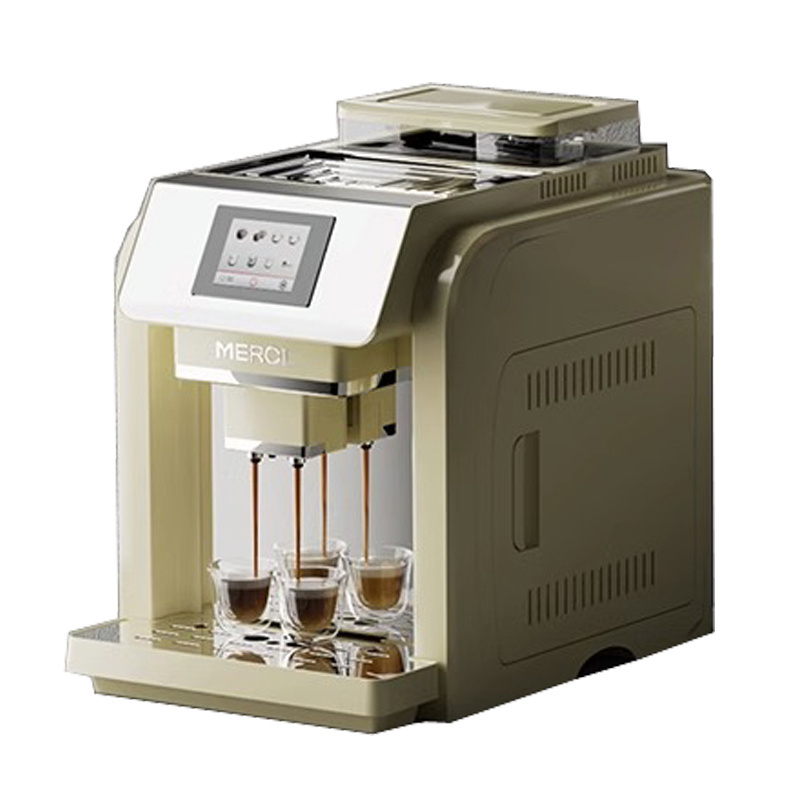 1100W Double Boiler Conical Grinding Disc Full Automatic Coffee Machine Large Capacity Coffee Beans Coffee Maker