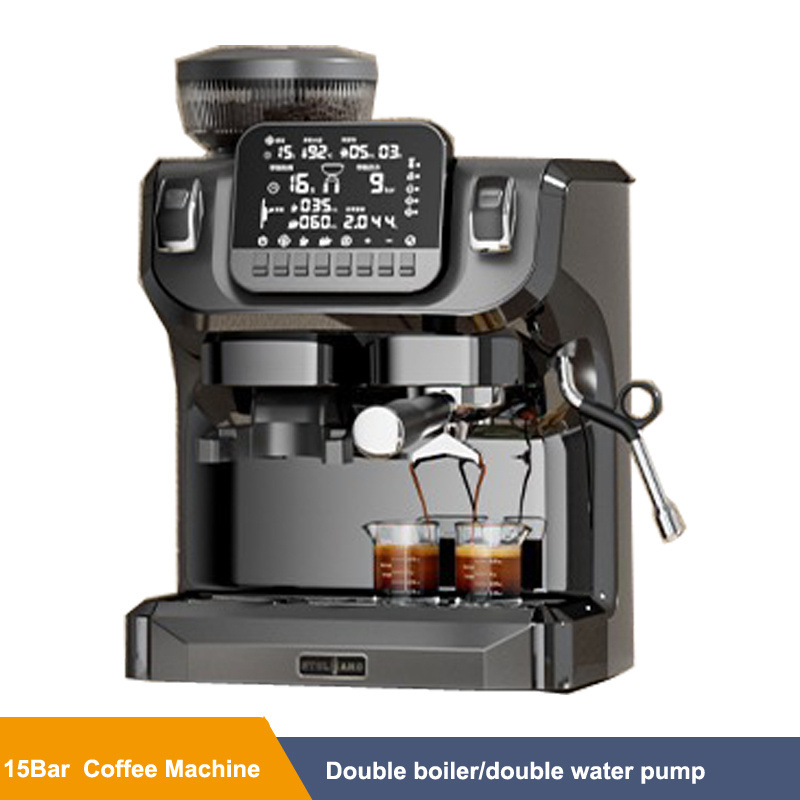 Super Automatic Portable Commercial Italian Espresso Coffee Machine With Grinder/espresso Machine With Milk Frother Coffee Maker