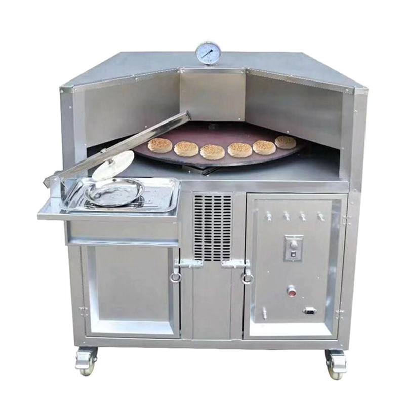 High quality commercial gas pizza naan tandoori oven lebanese manakish pita bread autorotation bread naan baking oven for sale