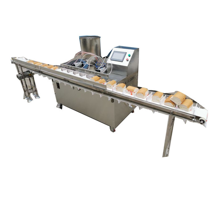 Automatic Bread Biscuit Donut Cream Filling Injector Injecting Machine