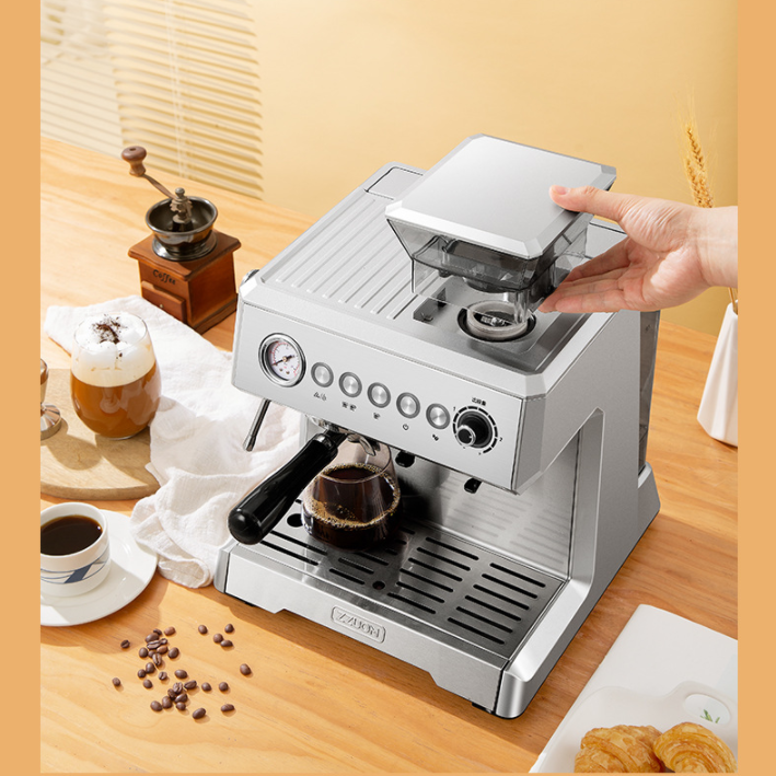 20 Bar Italian Type 10-15 People Espresso Coffee Maker Machine with Milk Frother Wand for Espresso Cappuccino Latte and Mocha