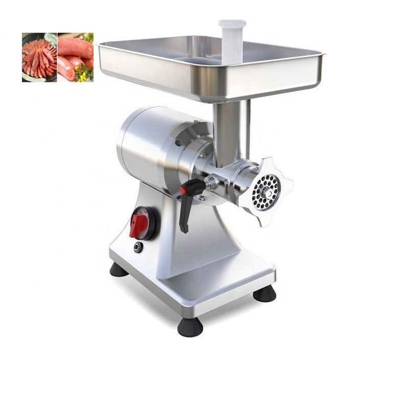 Electric Stainless Steel Mincer Sausage Maker Commercial Meat Grinder 100-200kg/H 110/220V Stuffing Mixer Food Chopper Grinder