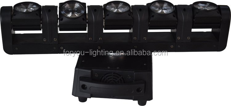 CE ROHS FCC 5 Individually Controlled Heads Rogue R1 FX-B Five Heads Pixel Mappable 4in1 RGBW 5*12w LED Beam Moving Head Light