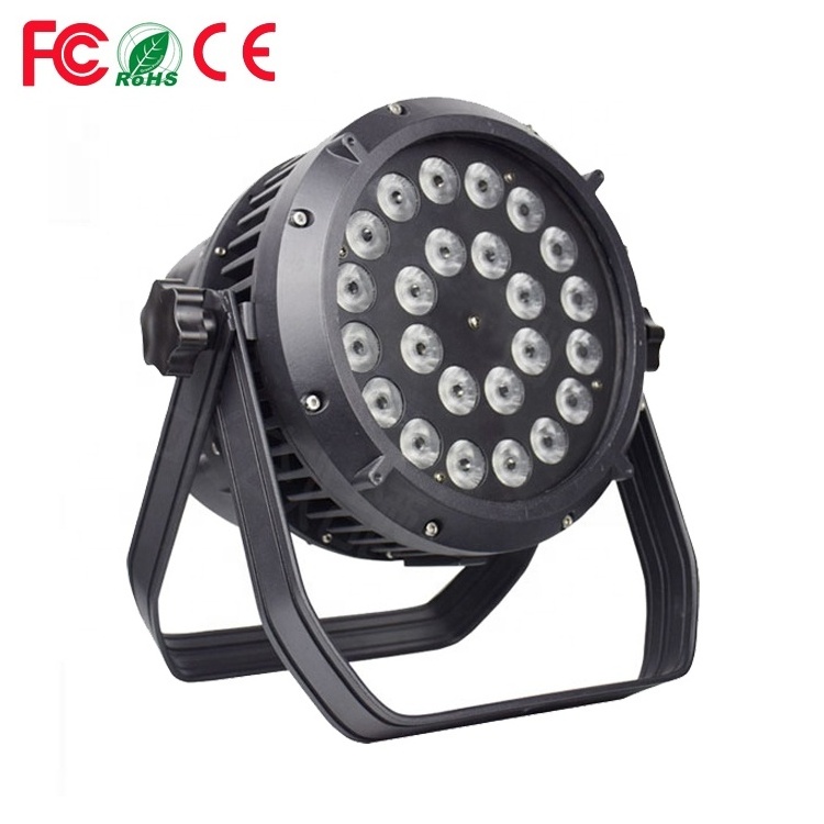 24pcs 12W RGBW RGBWY 5IN1 RGBWAUV Round Tough Par Can Outdoor Architectural IP65 IP66 IP67 24x12W RGBWA Waterproof LED Par Light