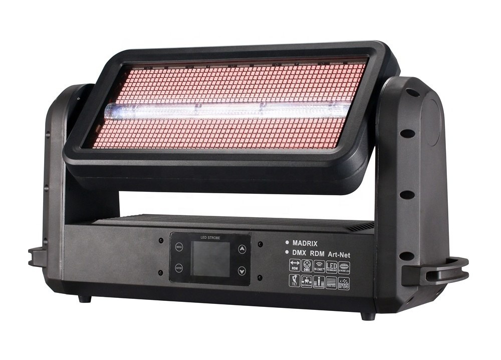 3-Year Warranty Updated JDC1 IP65 IP66 Waterproof Aura Backlight Wash Beam Strobe Array Atomic 4000 LED Moving Head Strobe Light