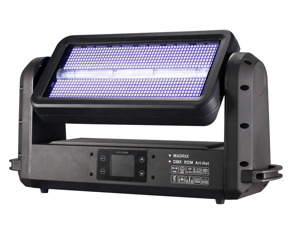 3-Year Warranty Updated JDC1 IP65 IP66 Waterproof Aura Backlight Wash Beam Strobe Array Atomic 4000 LED Moving Head Strobe Light