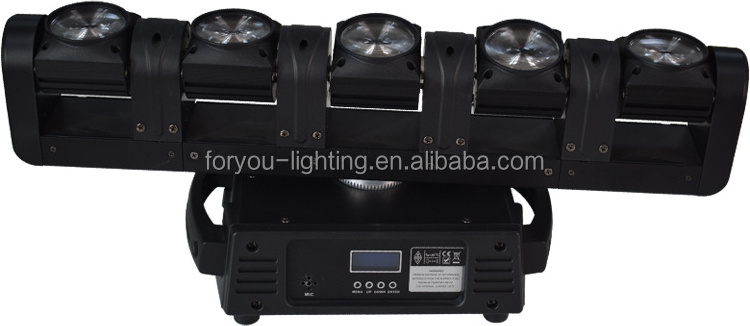 CE ROHS FCC 5 Individually Controlled Heads Rogue R1 FX-B Five Heads Pixel Mappable 4in1 RGBW 5*12w LED Beam Moving Head Light