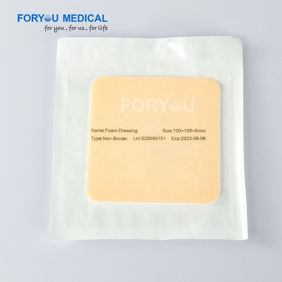 Medical Disposable Secure Foam Dressing Non Adherent Pad