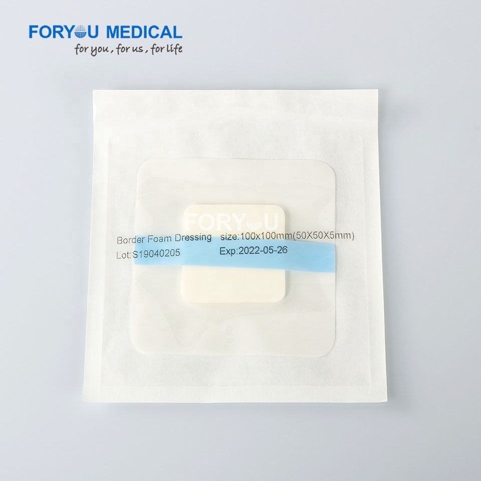 Medical Disposable Secure Foam Dressing Non Adherent Pad