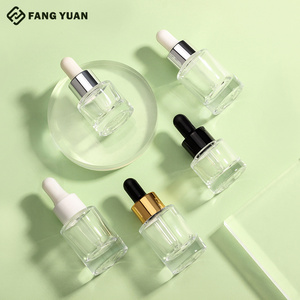 new style small glass dropper bottle  5ml 10ml 15ml 30ML 50ml cosmetic essential oil bottles serum hair oil bottle