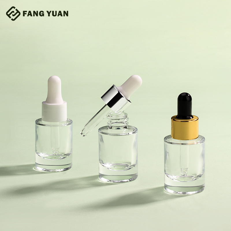 new style small glass dropper bottle  5ml 10ml 15ml 30ML 50ml cosmetic essential oil bottles serum hair oil bottle