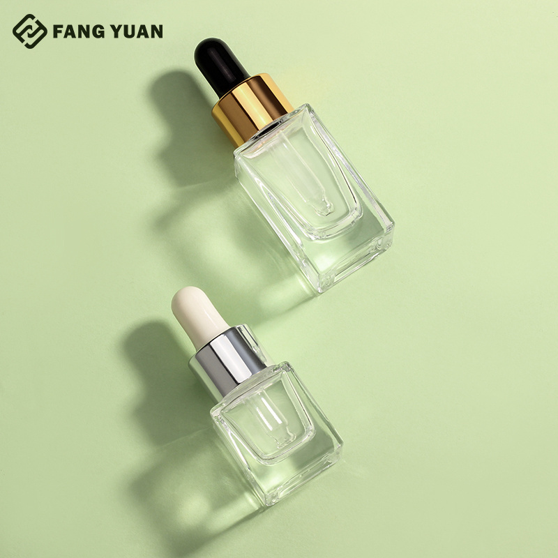 new style small glass dropper bottle  5ml 10ml 15ml 30ML 50ml cosmetic essential oil bottles serum hair oil bottle