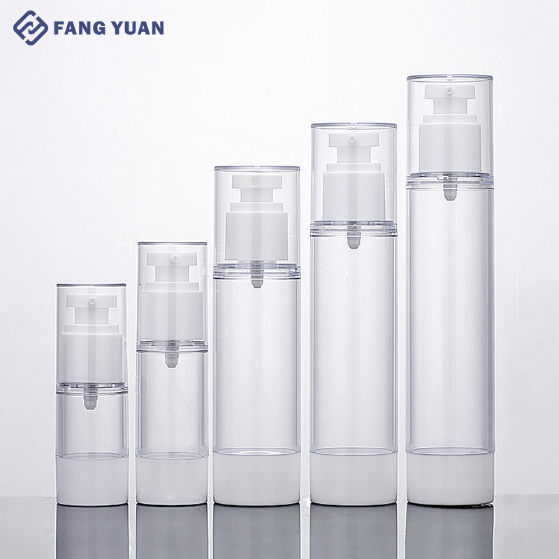 Cosmetic Package Bottle Customazed Printing LOGO Spray Bottles white airless pump bottles