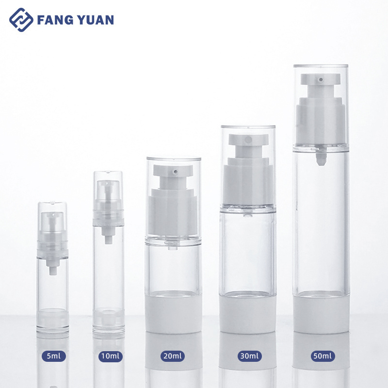 Cosmetic Package Bottle Customazed Printing LOGO Spray Bottles white airless pump bottles