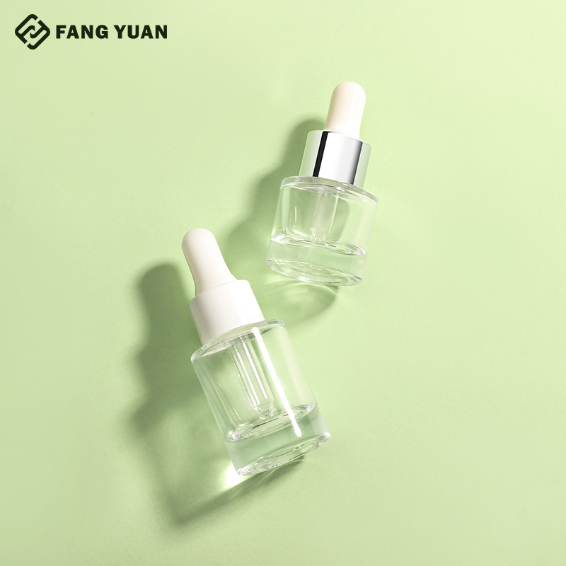 new style small glass dropper bottle  5ml 10ml 15ml 30ML 50ml cosmetic essential oil bottles serum hair oil bottle