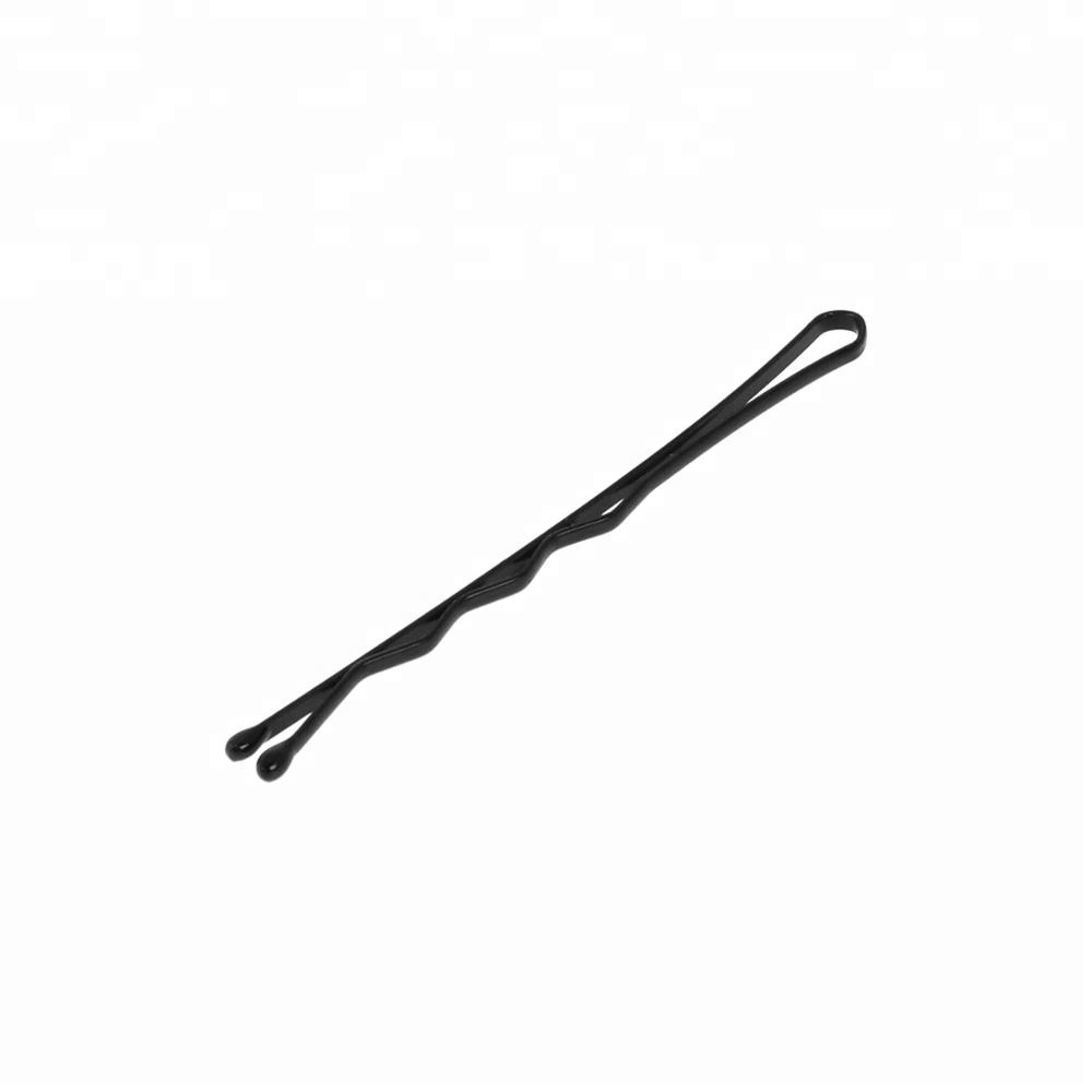 5cm Black Crimped Style Bobby Pins