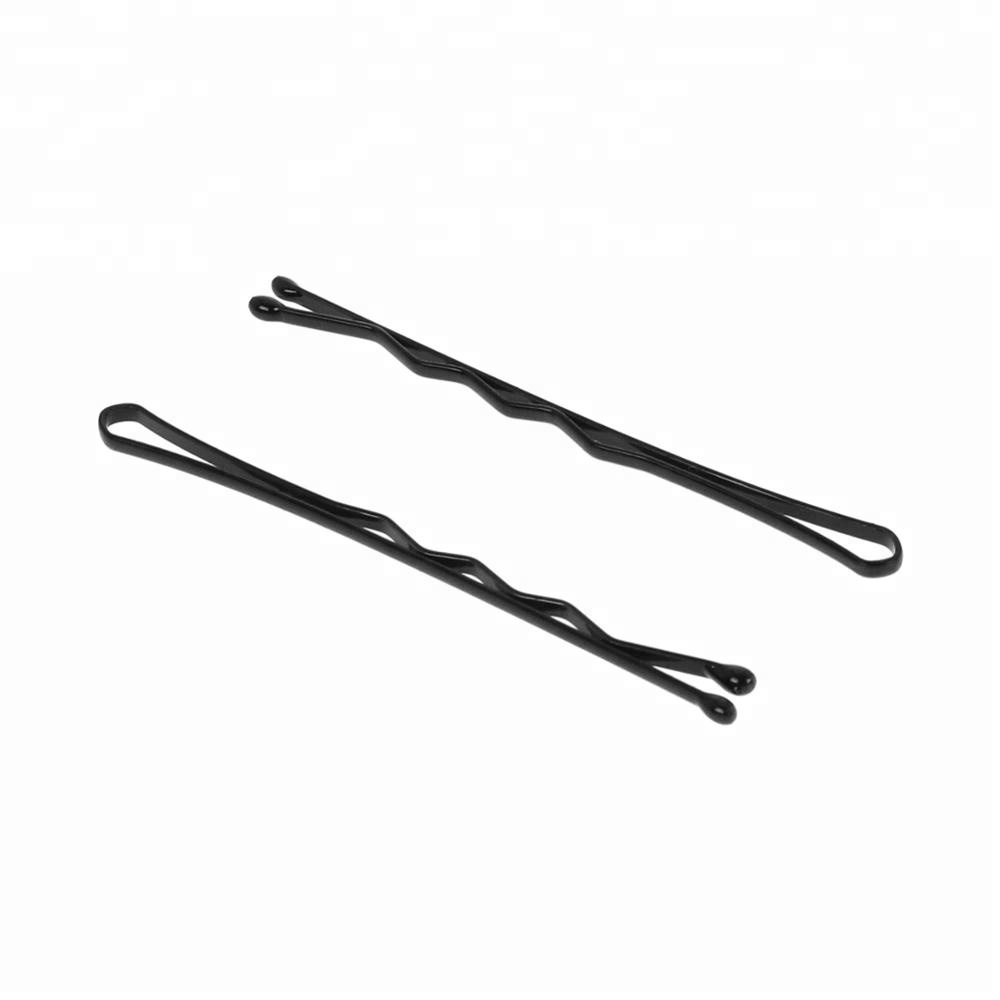 5cm Black Crimped Style Bobby Pins