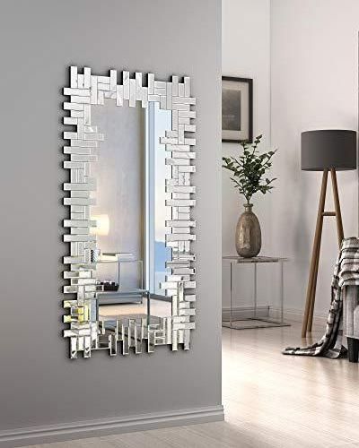 2022 New Designs Modern Unique 3D All Glass Venetian Wall Mirror Decoration Stickers