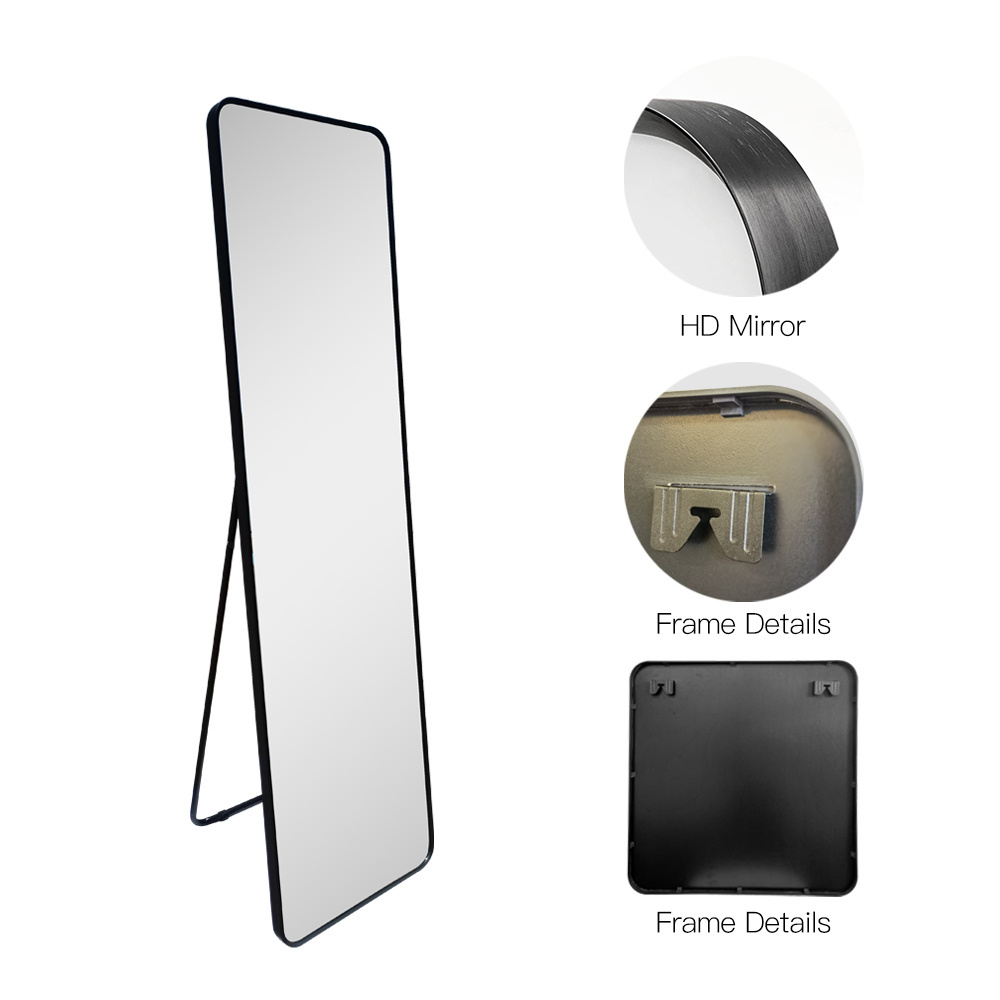 Minimalist Style Rectangle Full Length Mirror Commercial Customized Packing Wall Hanging Bathroom Mirror