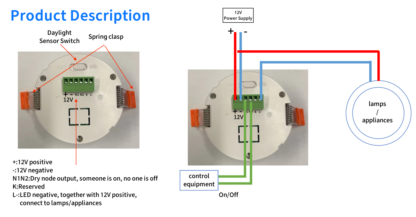 PIR and Microwave Dual Detection Sensor IoT Occupancy Presence detector