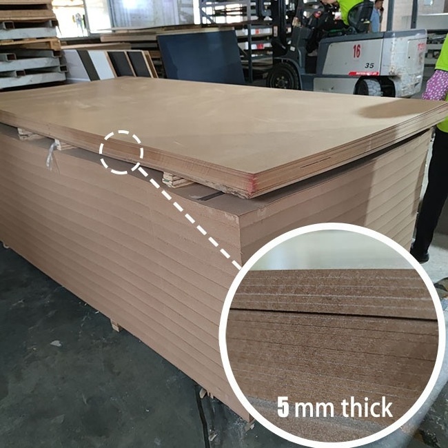 melamine board Foshan factory sanded raw mdf plain MDF boards for slatwall display