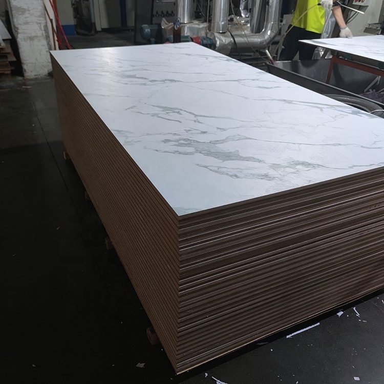 1220 x 2440mm White Laminated 4x8 Melamine MDF  board for Furniture