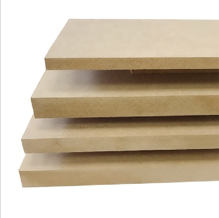 melamine board Foshan factory sanded raw mdf plain MDF boards for slatwall display