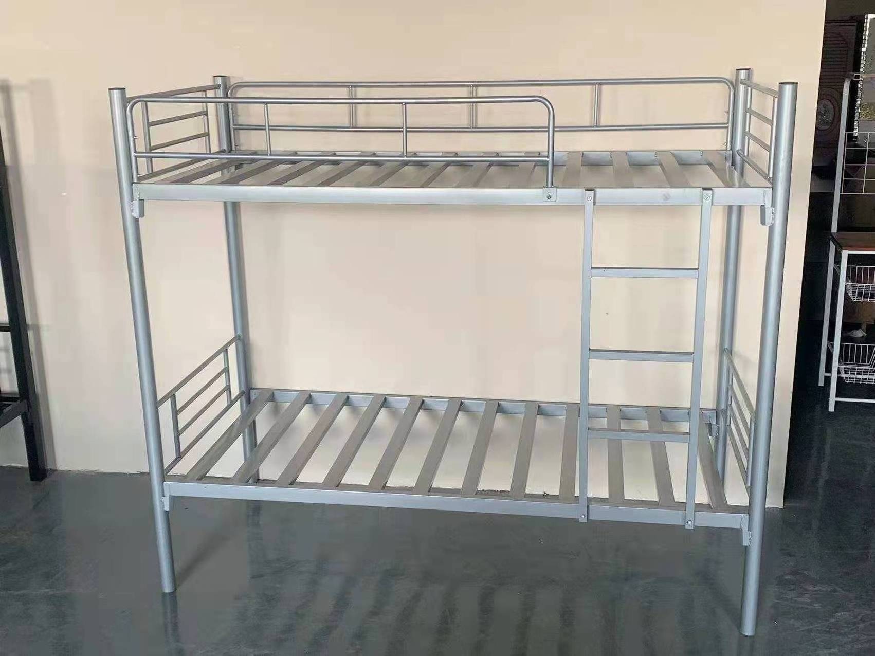 School Dormitory Modern Student Iron Double Decker Metal Steel Pipe Bunk Bed