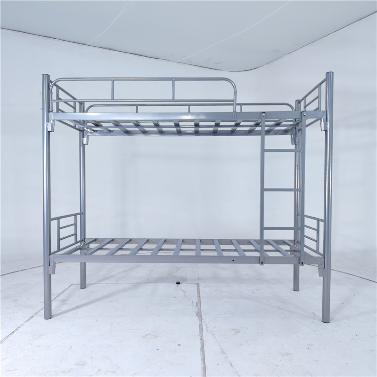 Single Queen Adult Student Metal Bed Frame adult Loft bed School Home Hotel Use For Bunk Bed