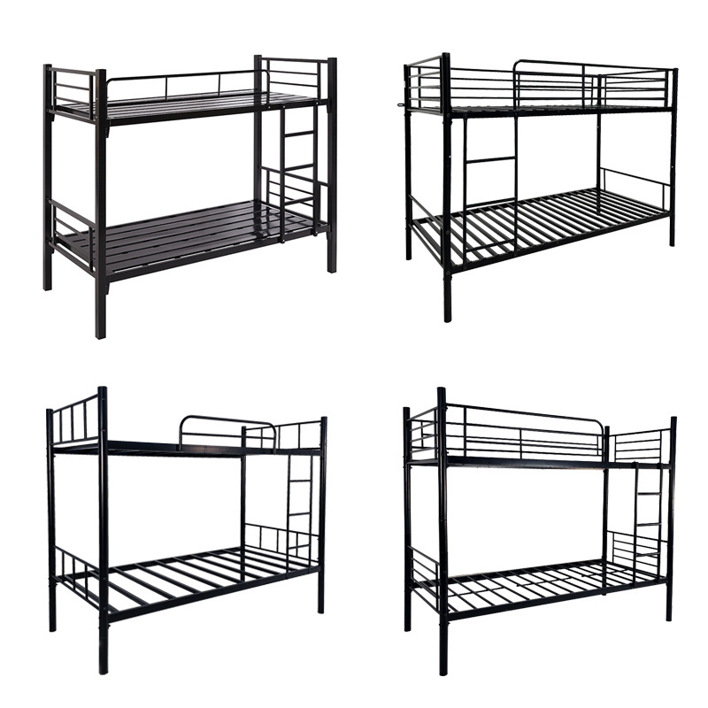 Wholesale Price Metal Bunk Bed Frame Knock Down Heavy Duty Double Metal Detachable Bunk Bed